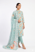 Floral - D02 Lawn Pakistani Summer Dresses - Humdum - 1