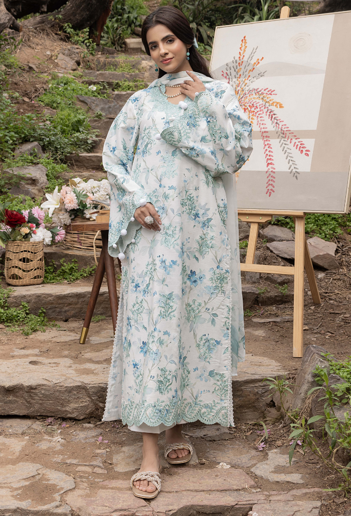 Eden Garden - D05 Chiffon Pakistani Summer Dresses - Humdum - 1