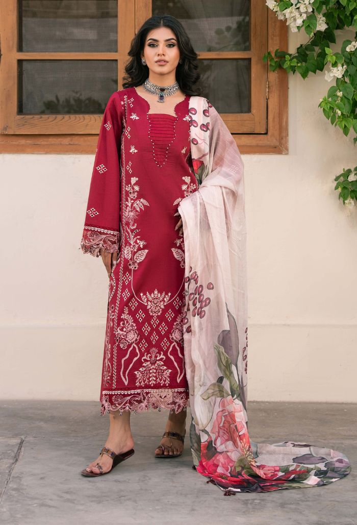 Mehrmaa - D04 Kayseri Organza Pakistani Summer Dresses - Humdum - 1