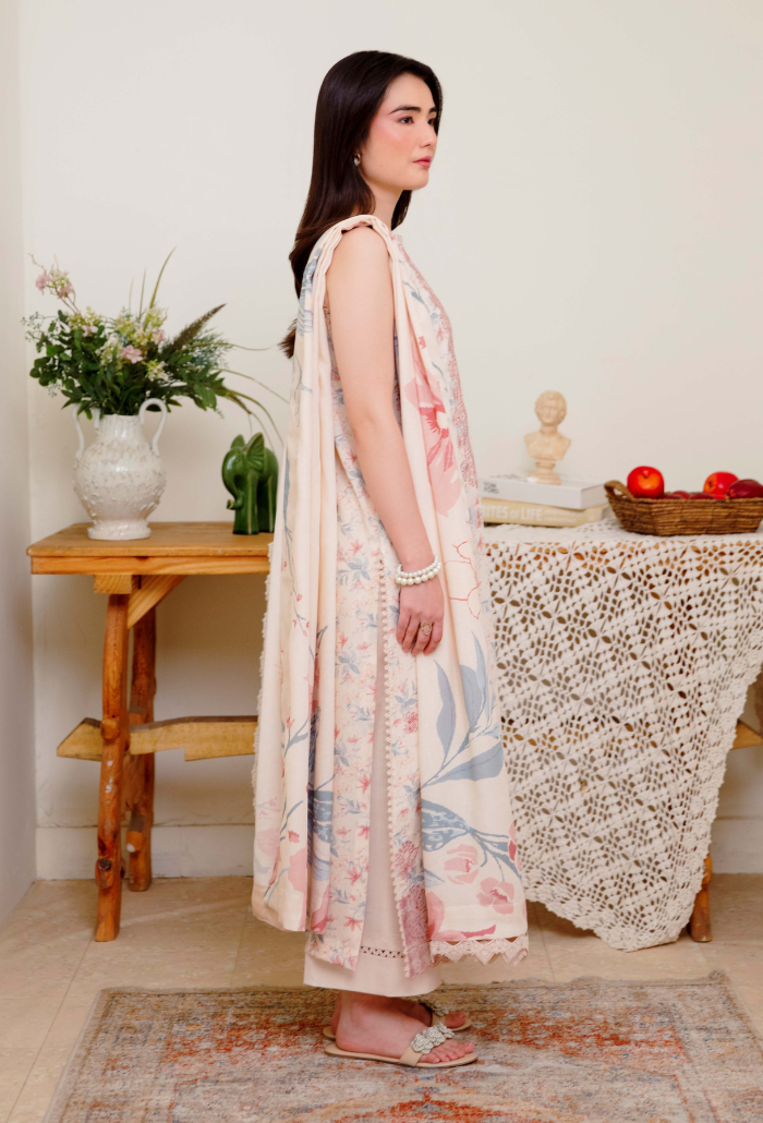 LAYLA - D08 Organza Pakistani Winter Dresses - Humdum - 3