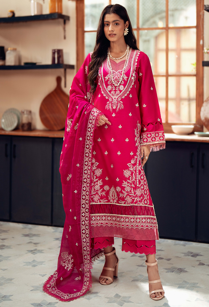 Lalarukh - D06 Chiffon Pakistani Summer Dresses - Humdum - 1
