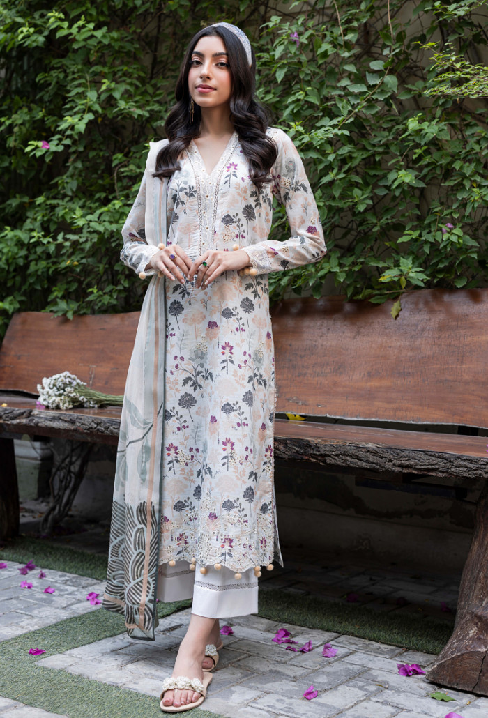 EDEN GARDEN CHAPTER 2 D10 Chiffon Pakistani Summer Dresses - Humdum - 1
