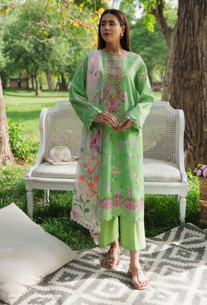 Summer Breeze - D08 Chiffon Pakistani Summer Dresses - Humdum - 1