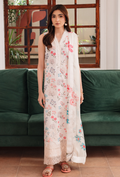 Summer Breeze'3 - D09 Organza Pakistani Summer Dresses - Humdum - 1