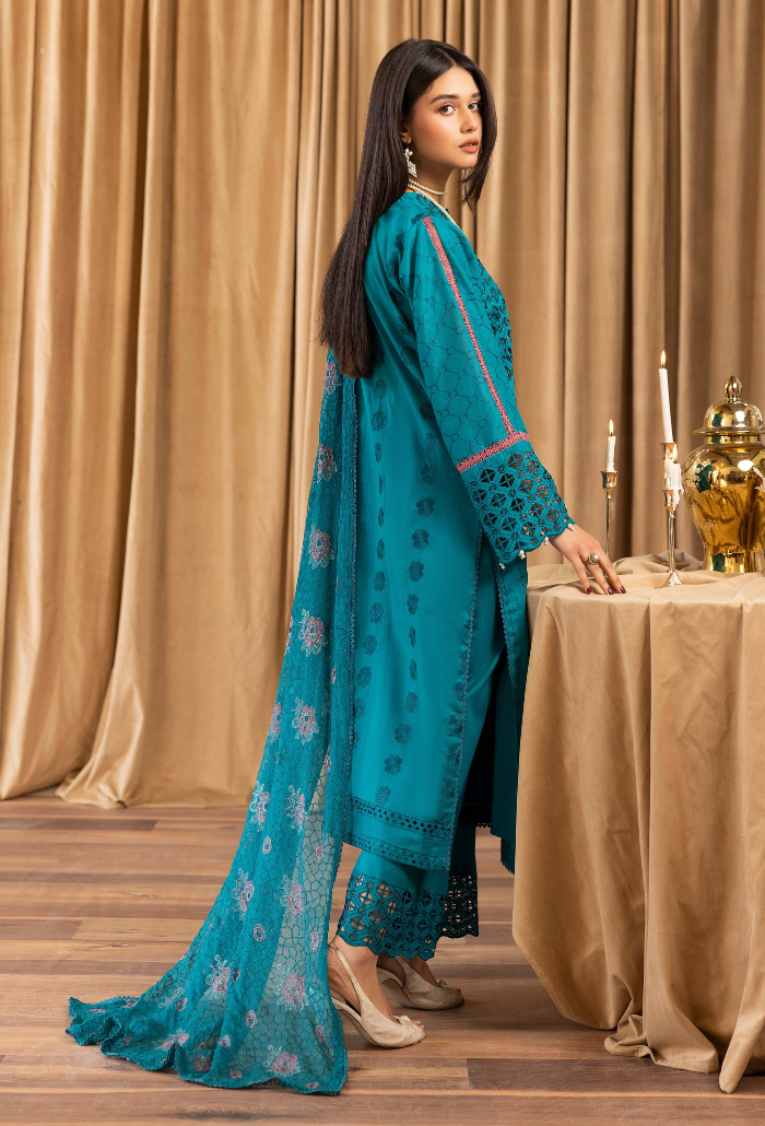 Elegant Chikankari - D04 Lawn Pakistani Summer Dresses - Humdum - 3
