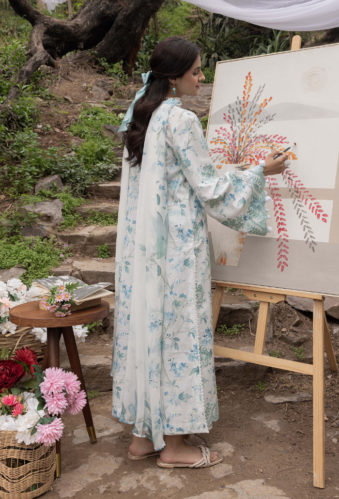 Eden Garden - D05 Chiffon Pakistani Summer Dresses - Humdum - 2