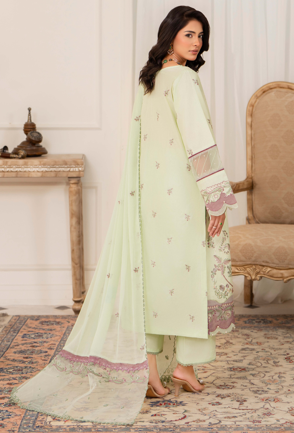 Nyra - D09 Chiffon Pakistani Summer Dresses - Humdum - 2