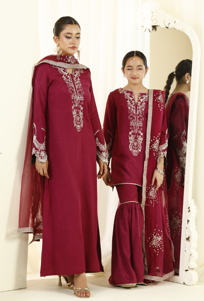Rabt - D05 Raw Silk Pakistani Formal Dresses - Humdum - 7