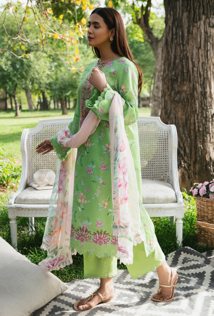 Summer Breeze - D08 Chiffon Pakistani Summer Dresses - Humdum - 2