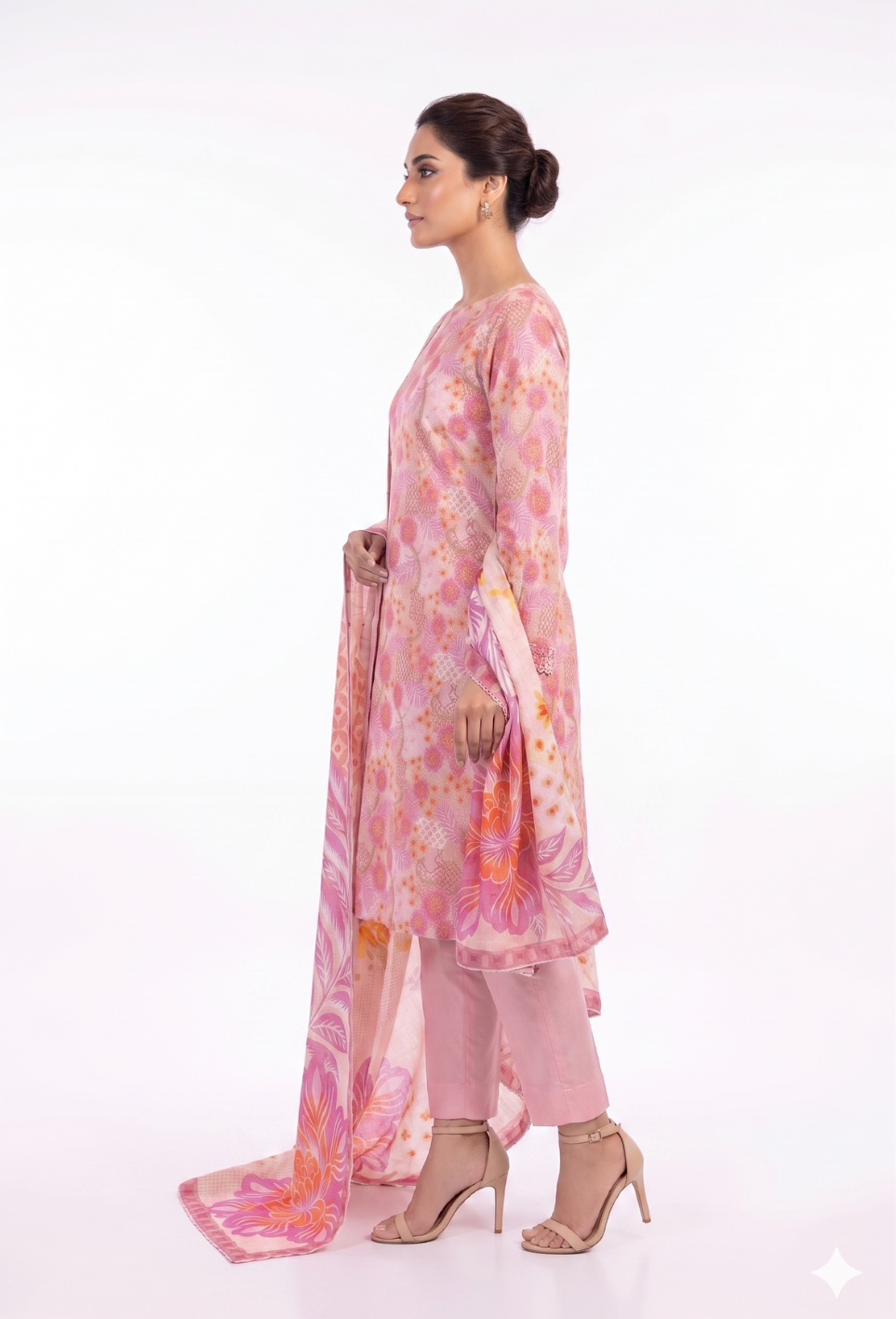Floral - D04 Lawn Pakistani Summer Dresses - Humdum - 2