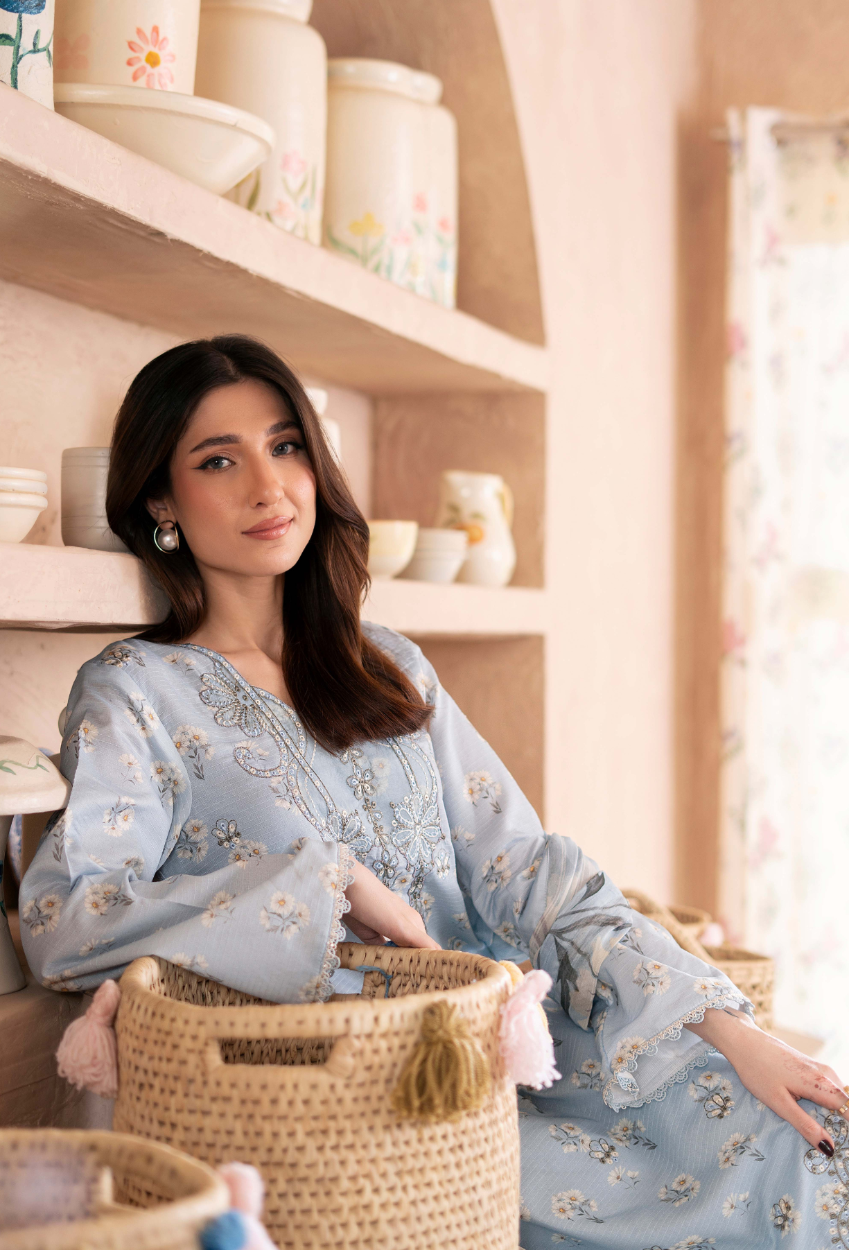 Kanwal - D02 Chiffon Pakistani Summer Dresses - Humdum - 4