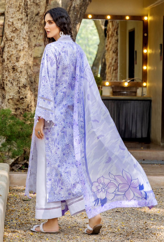 Scenery - Printkari D09 Chiffon Pakistani Summer Dresses - Humdum - 2