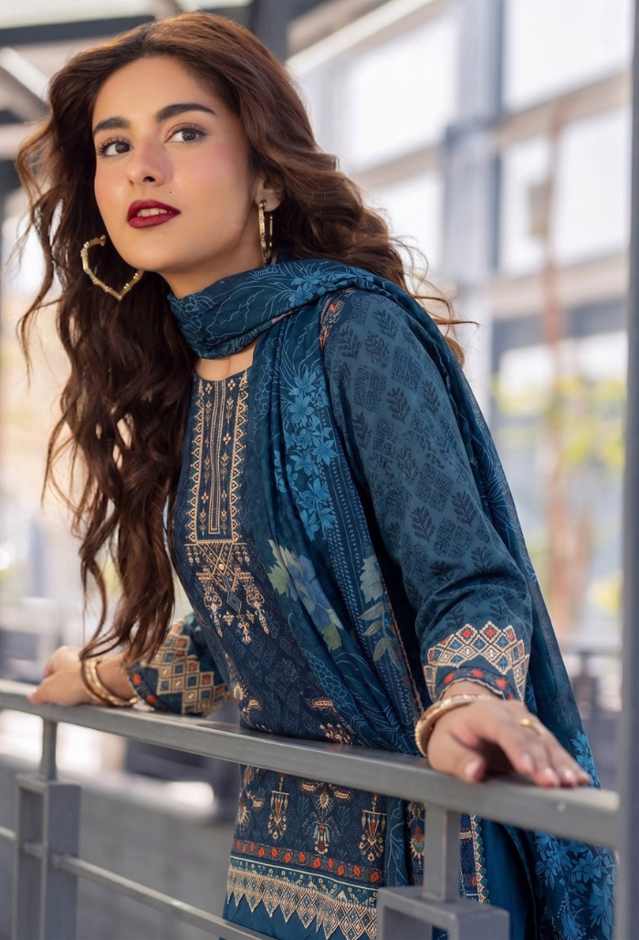 Saira Bano - D07 Lawn Pakistani Summer Dresses - Humdum - 3
