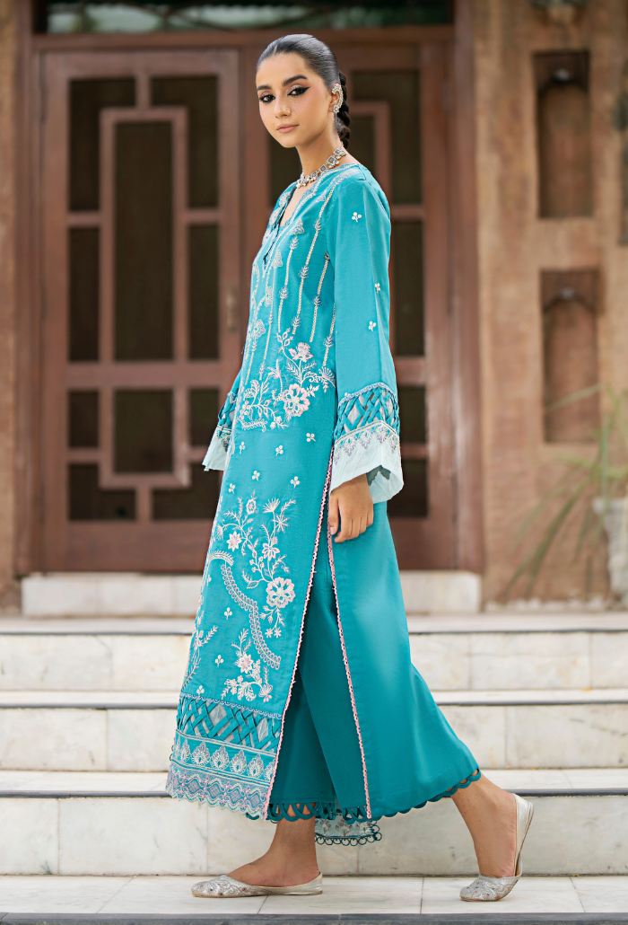 Selin - D01 Chiffon Pakistani Summer Dresses - Humdum - 3