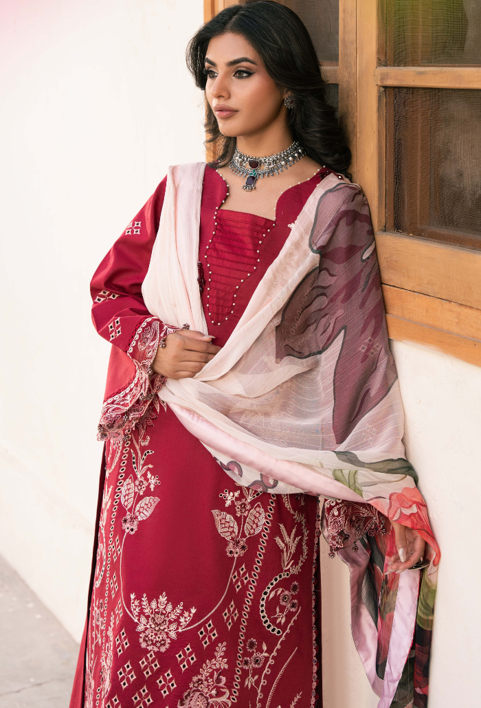 Mehrmaa - D04 Kayseri Organza Pakistani Summer Dresses - Humdum - 2