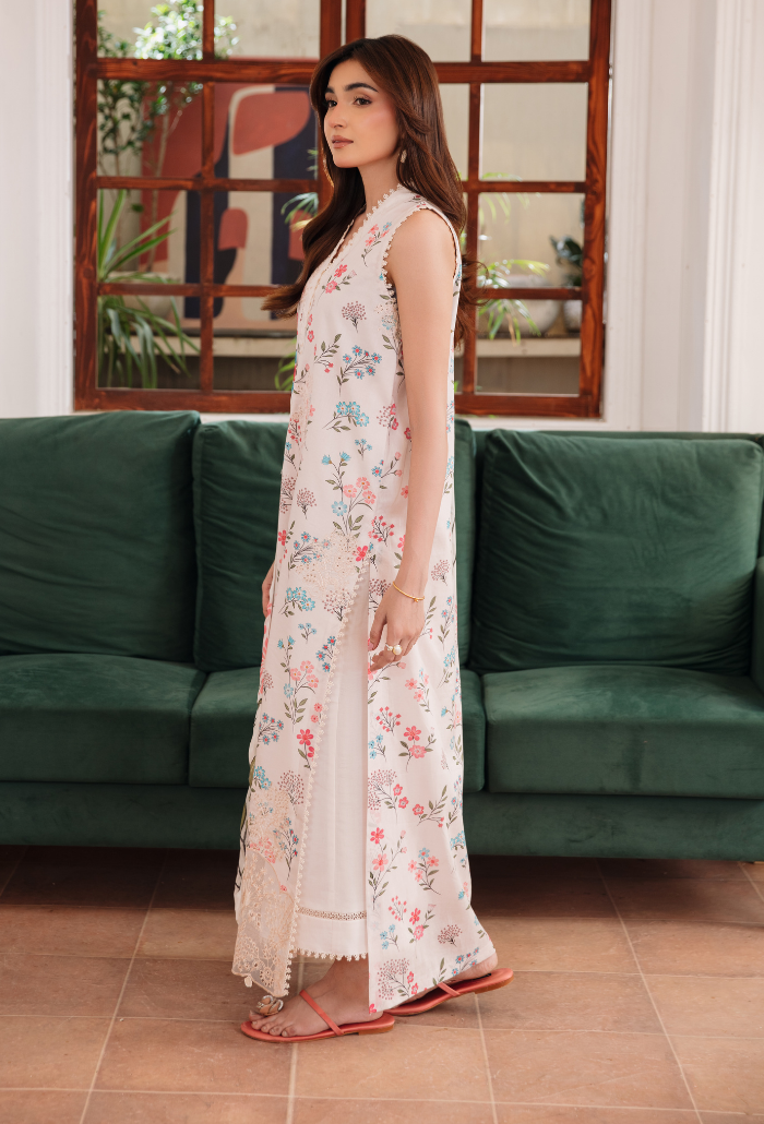 Summer Breeze'3 - D09 Organza Pakistani Summer Dresses - Humdum - 3