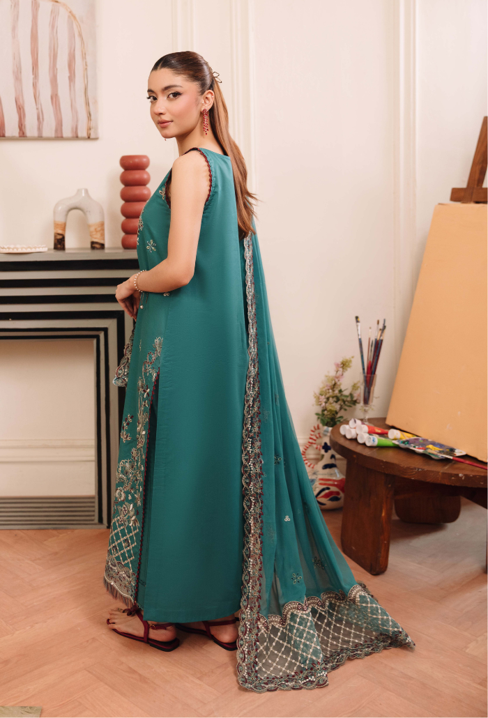 Mirha'2 - D06 Organza Pakistani Summer Dresses - Humdum - 2