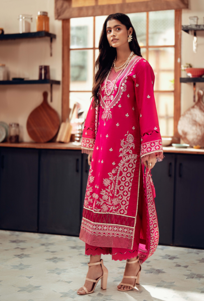 Lalarukh - D06 Chiffon Pakistani Summer Dresses - Humdum - 3