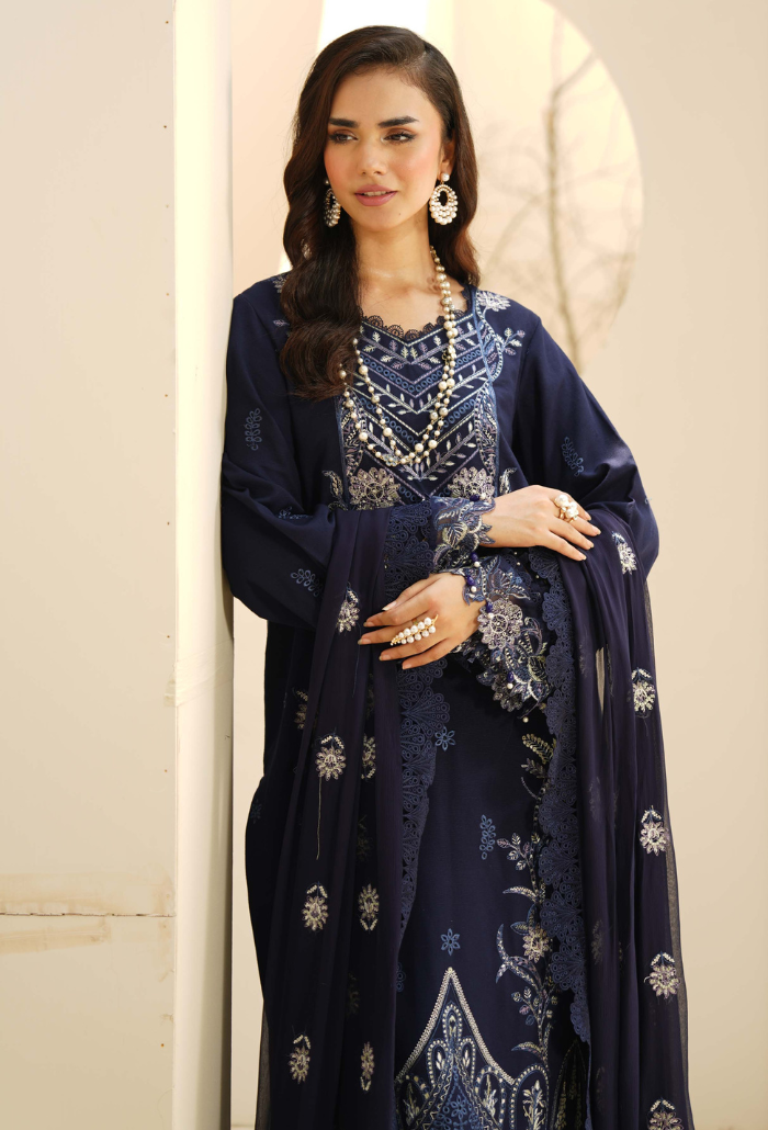 Mushak - D08 Chiffon Pakistani Winter Dresses - Humdum - 3