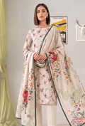 Floral Lawn Cotton Pakistani Summer Dresses - Humdum - 1