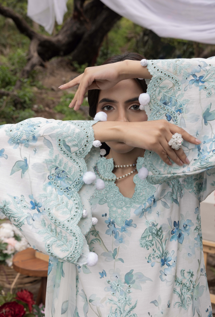 Eden Garden - D05 Chiffon Pakistani Summer Dresses - Humdum - 3