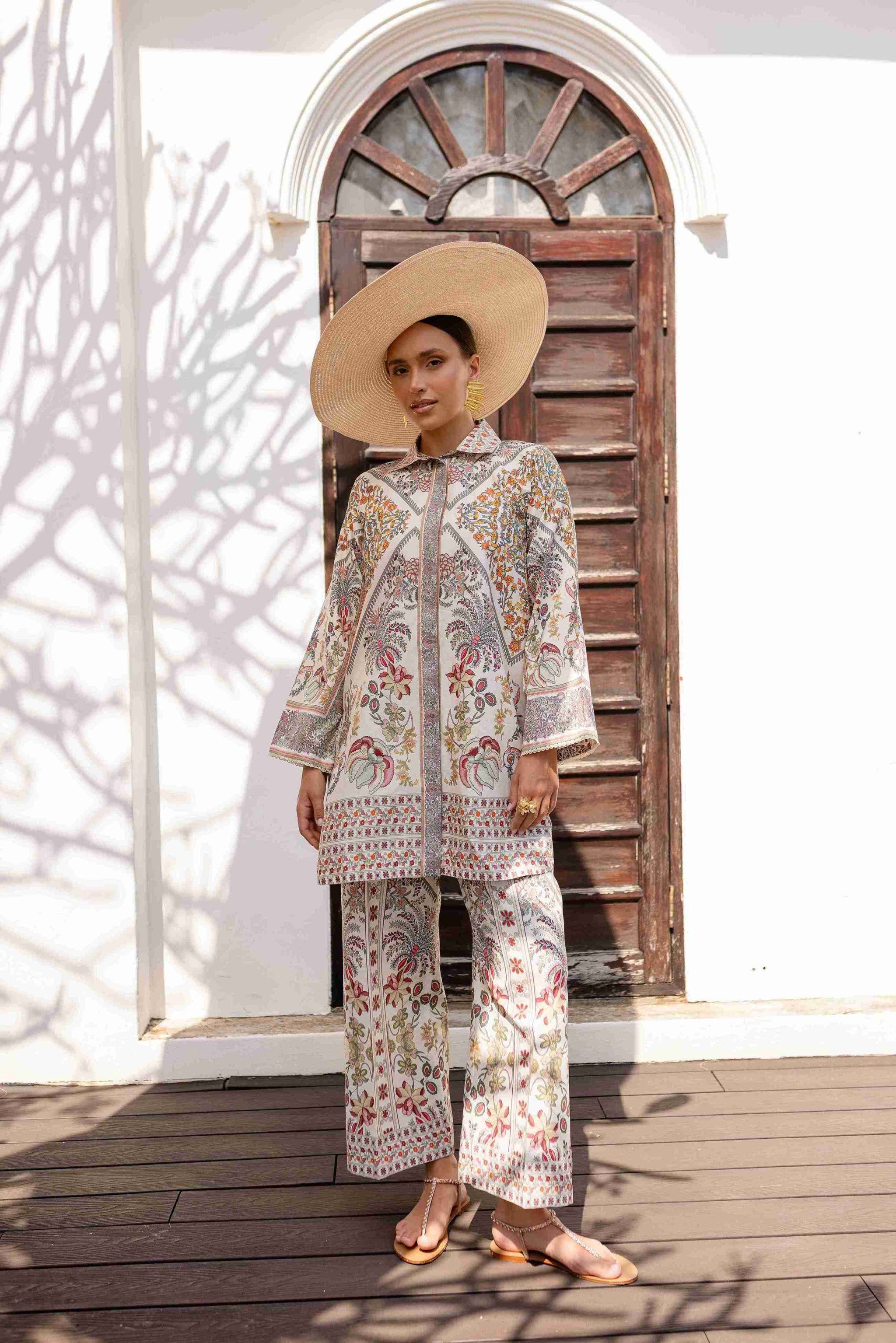 RISA AC-01 Cotton Pakistani Summer Dresses - aabyaan - 1