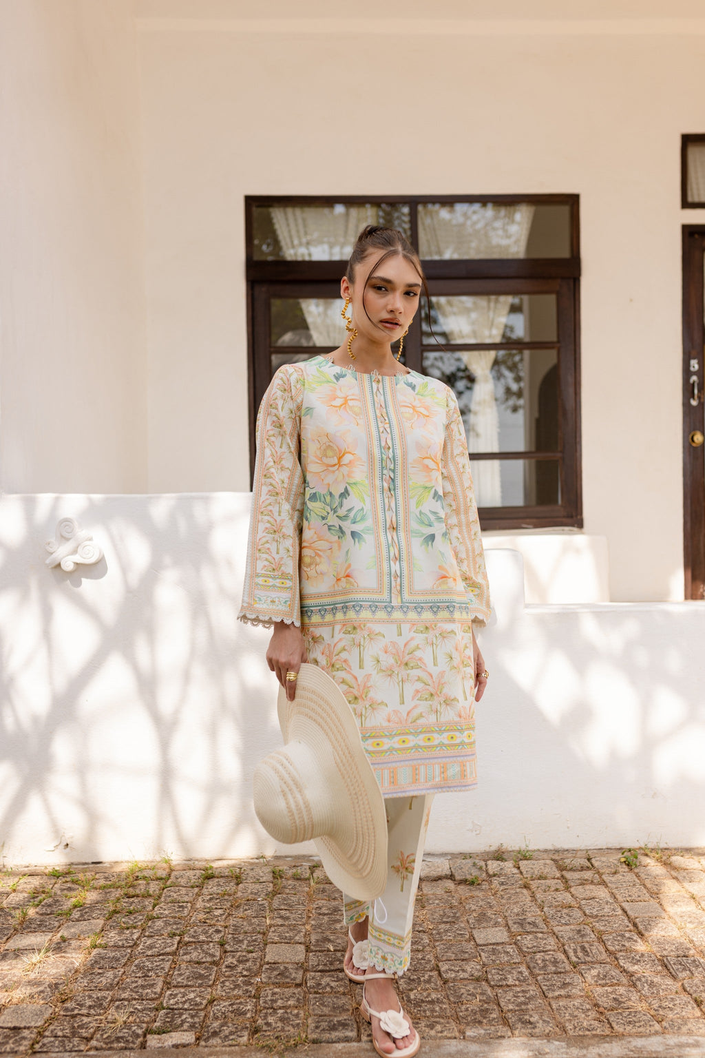 ZAYEN AC-04 Cotton Pakistani Summer Dresses - aabyaan - 1