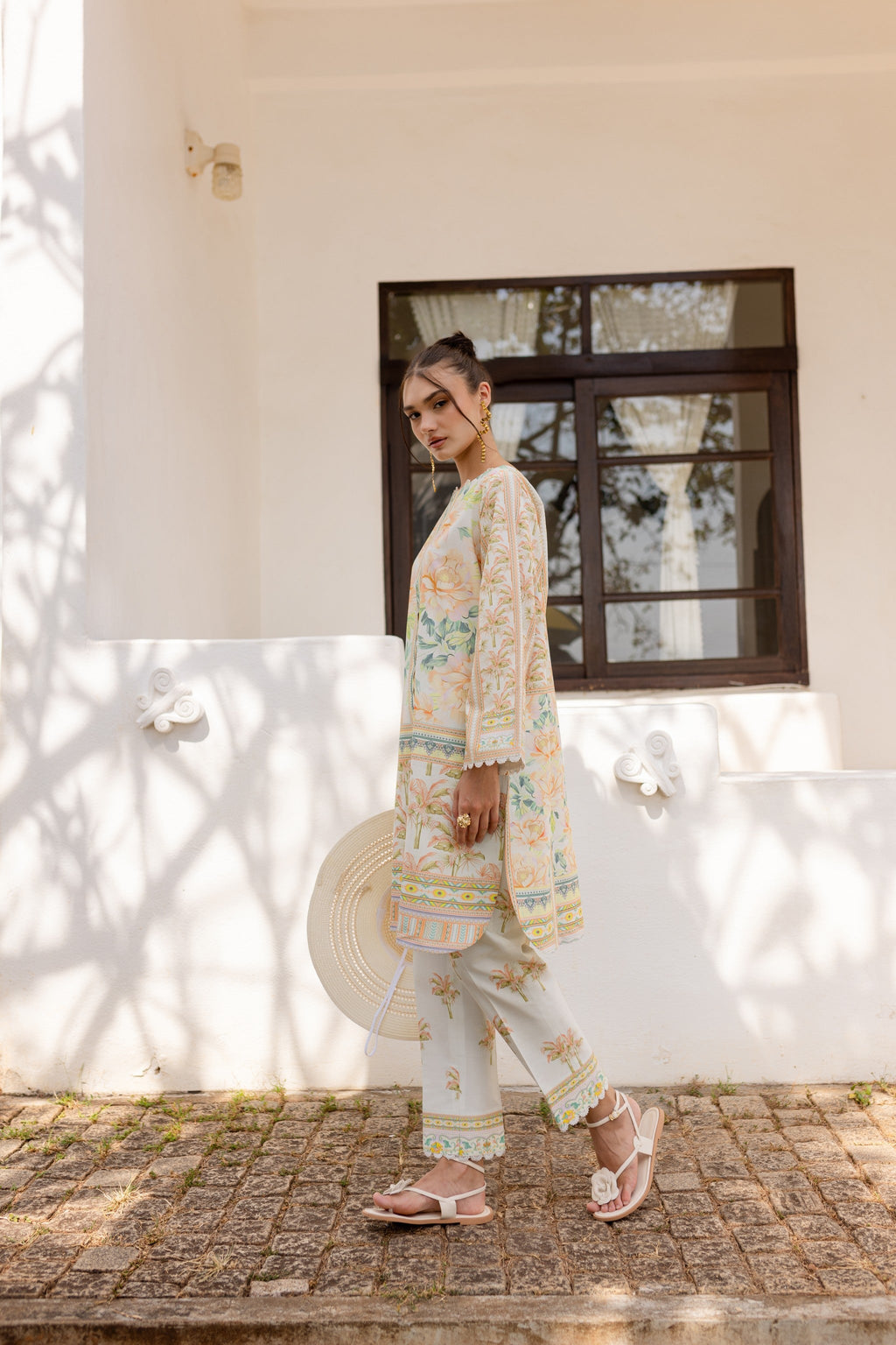 ZAYEN AC-04 Cotton Pakistani Summer Dresses - aabyaan - 5