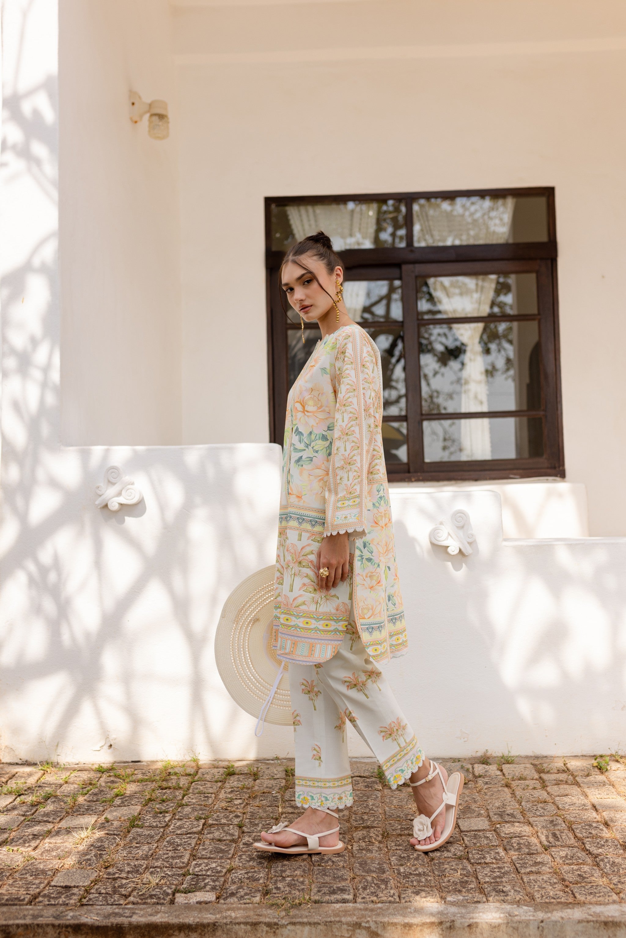 ZAYEN AC-04 Cotton Pakistani Summer Dresses - aabyaan - 5
