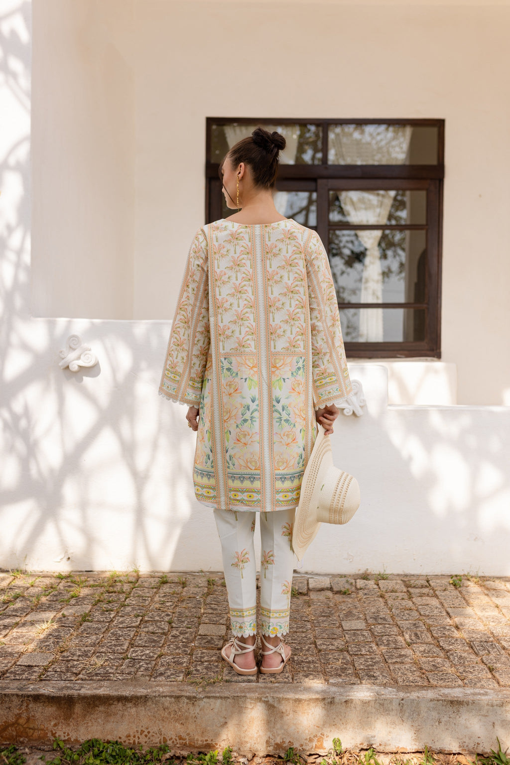 ZAYEN AC-04 Cotton Pakistani Summer Dresses - aabyaan - 2
