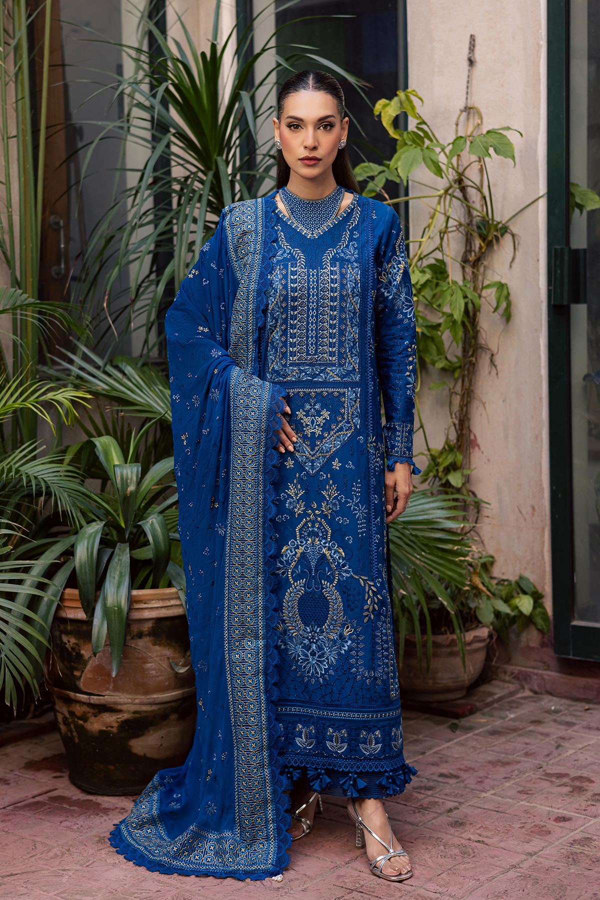NYSA Embroidered Pakistani Dress