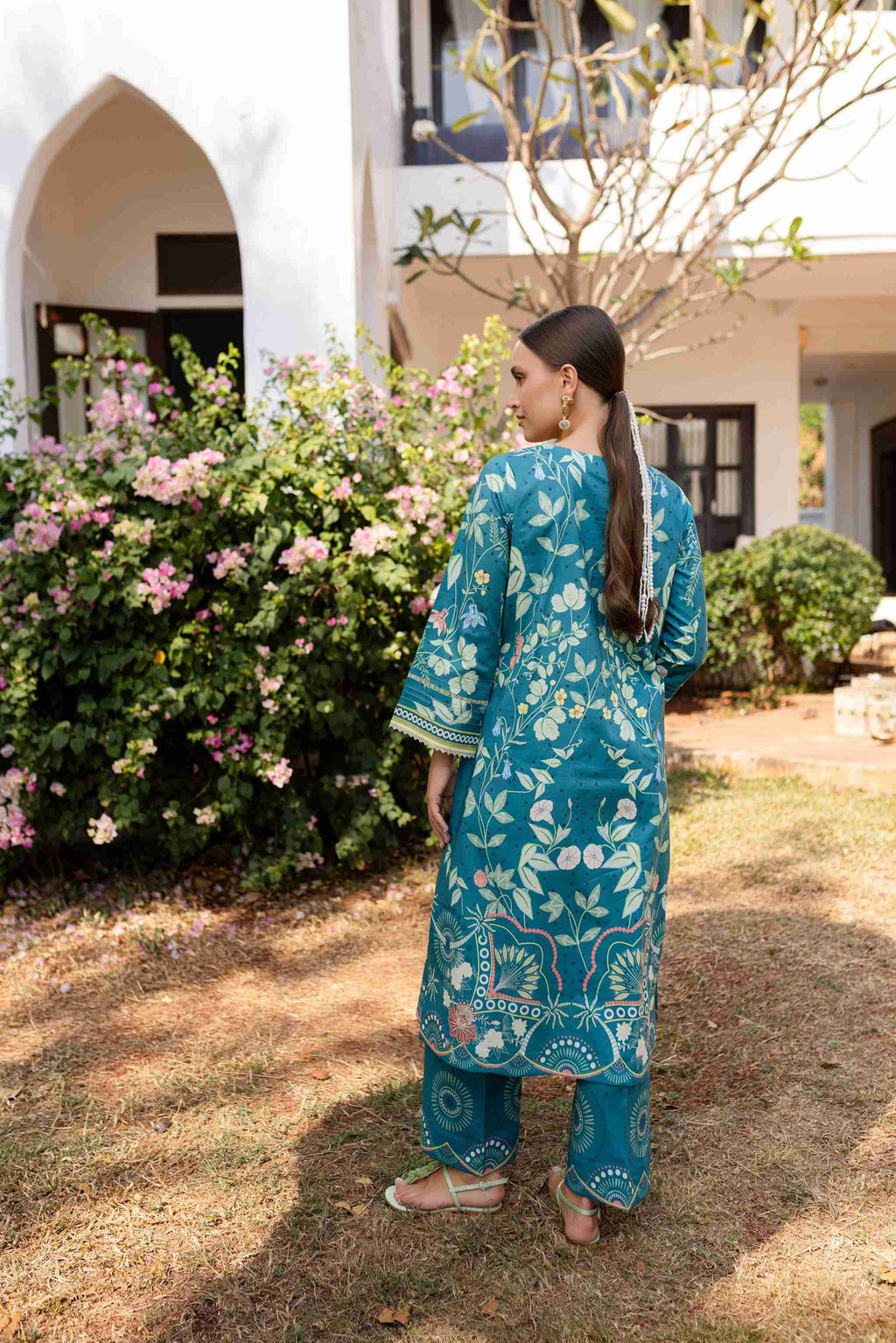 AZIN AC-02 Cotton Pakistani Summer Dresses - aabyaan - 2