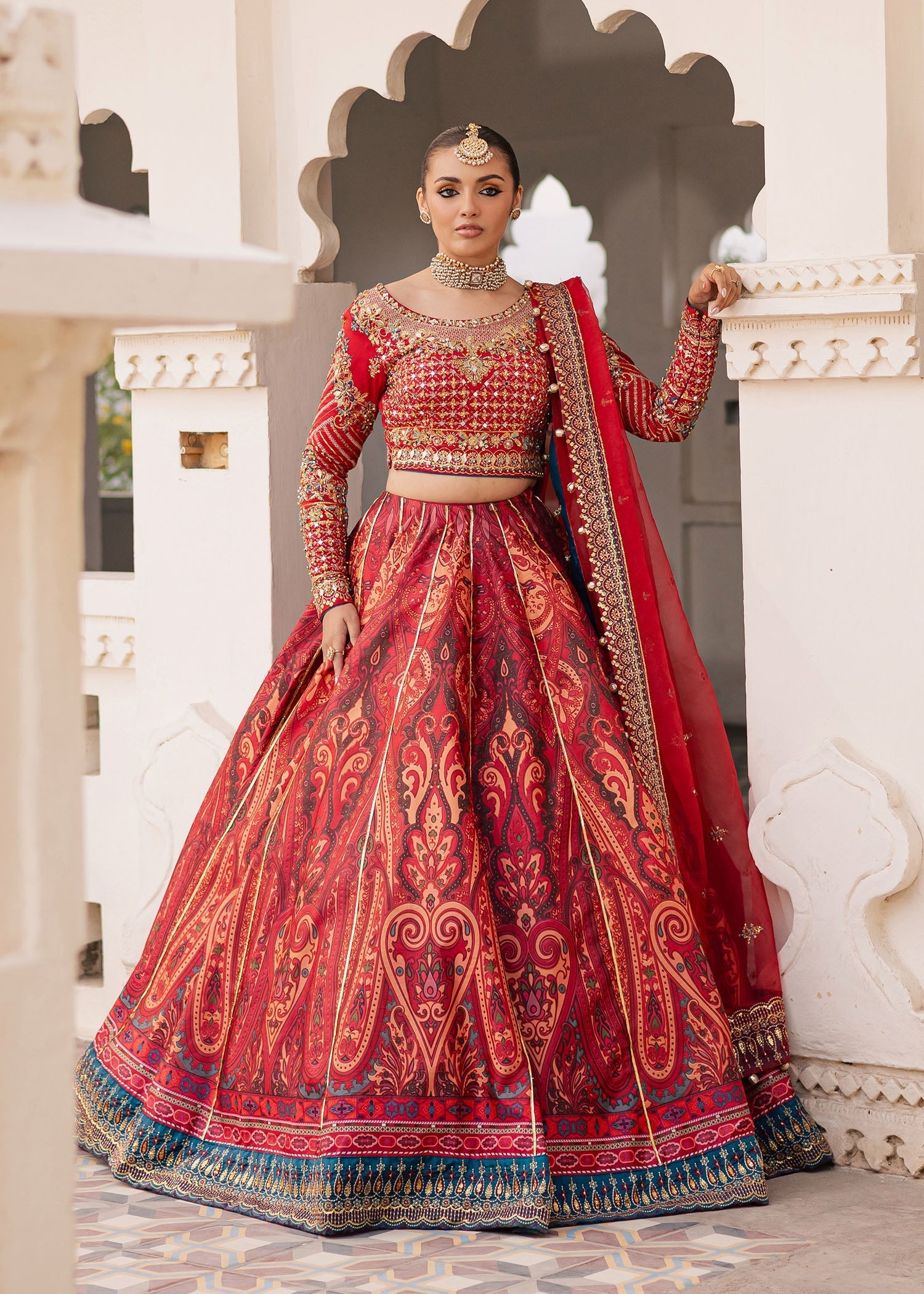 Gulaab Raw Silk Pakistani Bridal Dresses