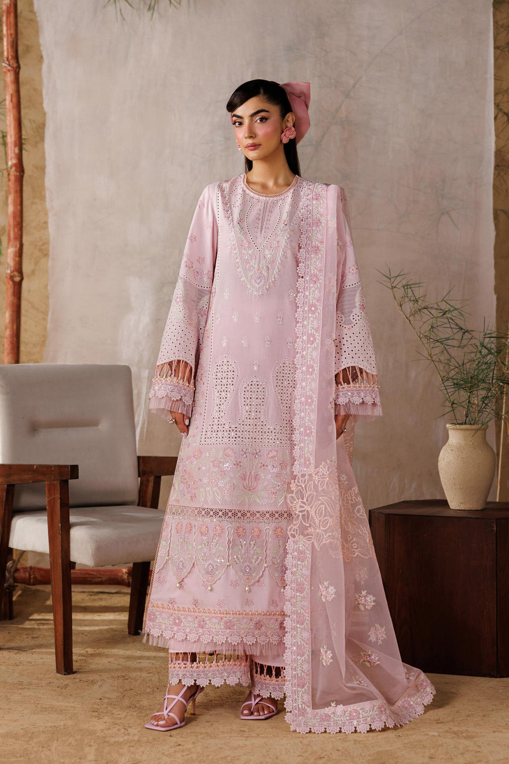Porcelain Pakistani Designer Dress