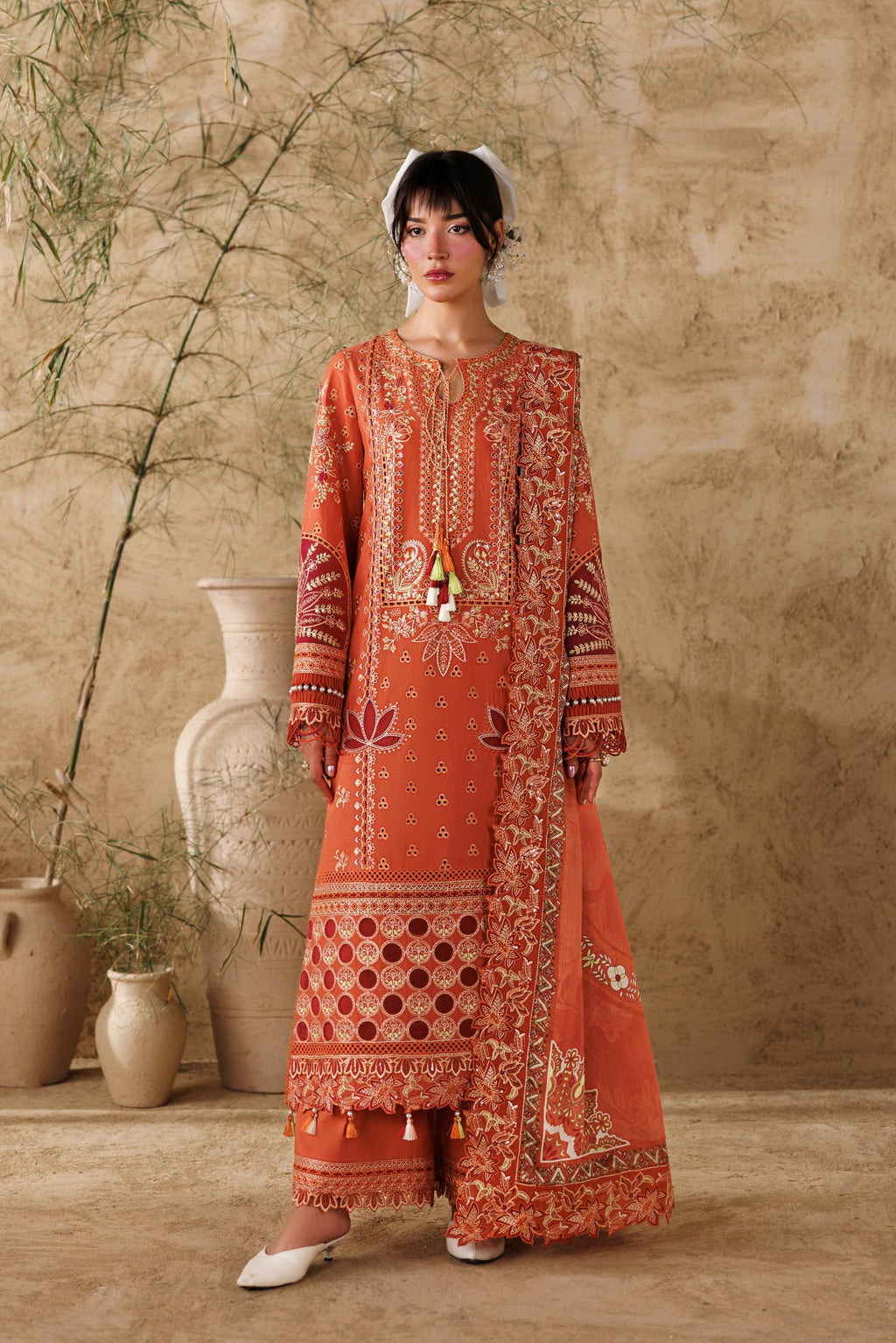 Alpine Embroidered Pakistani Dress