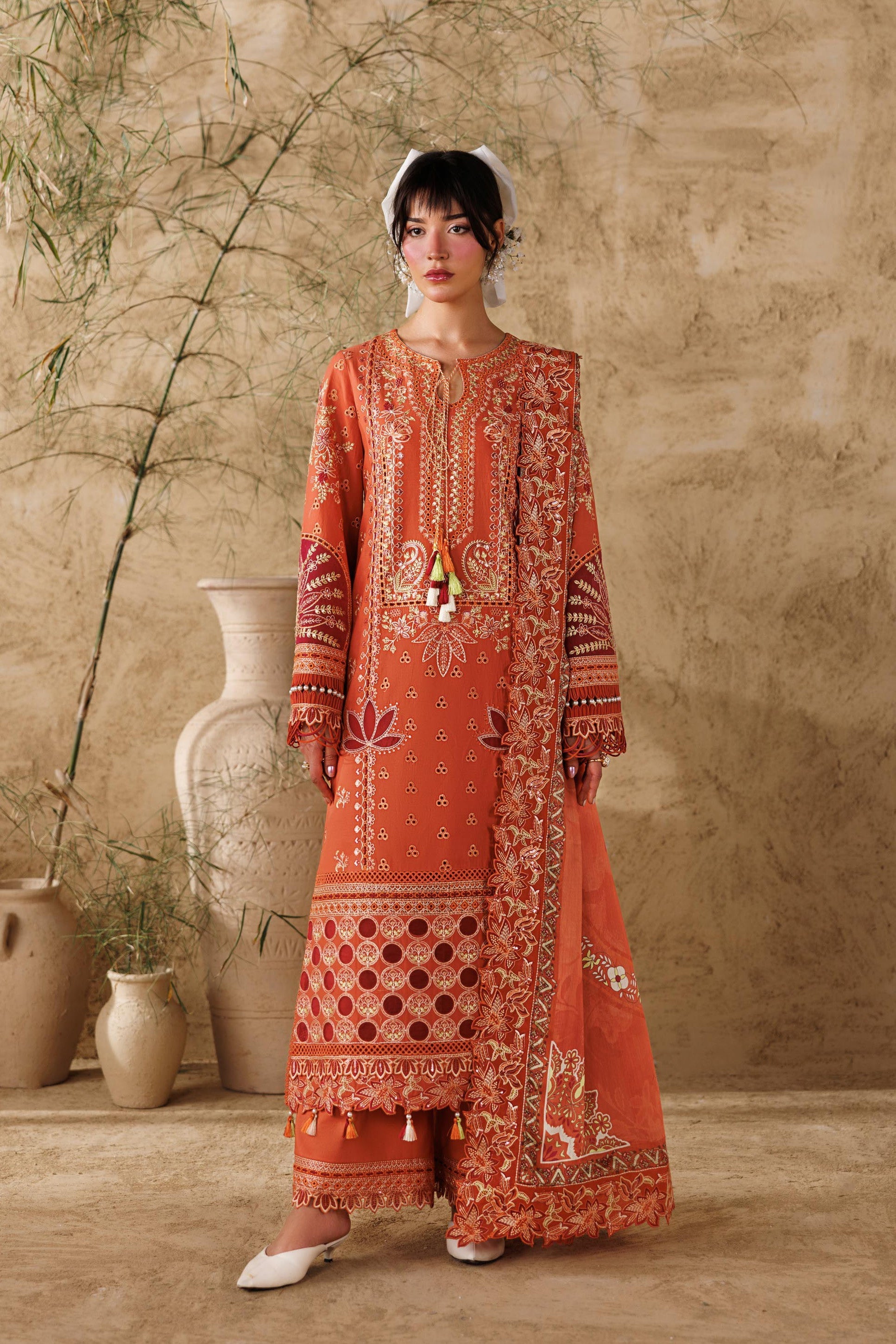 Alpine Embroidered Pakistani Dress
