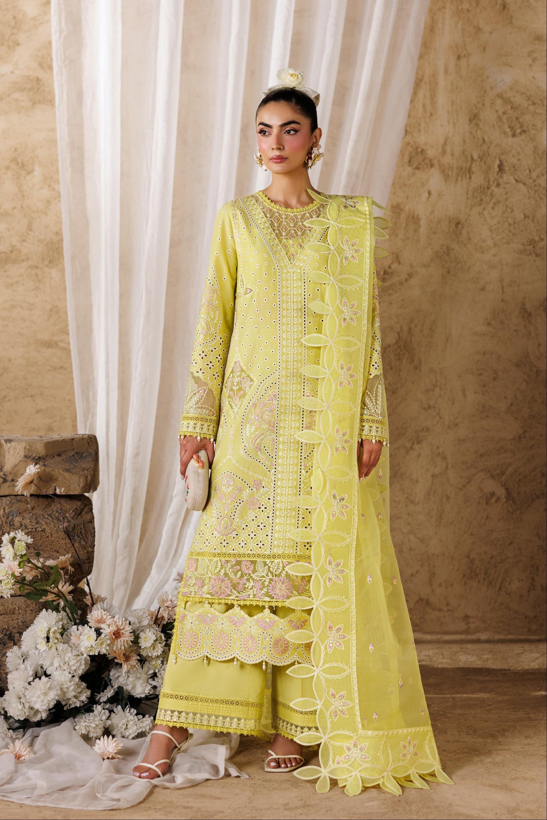 Felene Embroidered Pakistani Dress