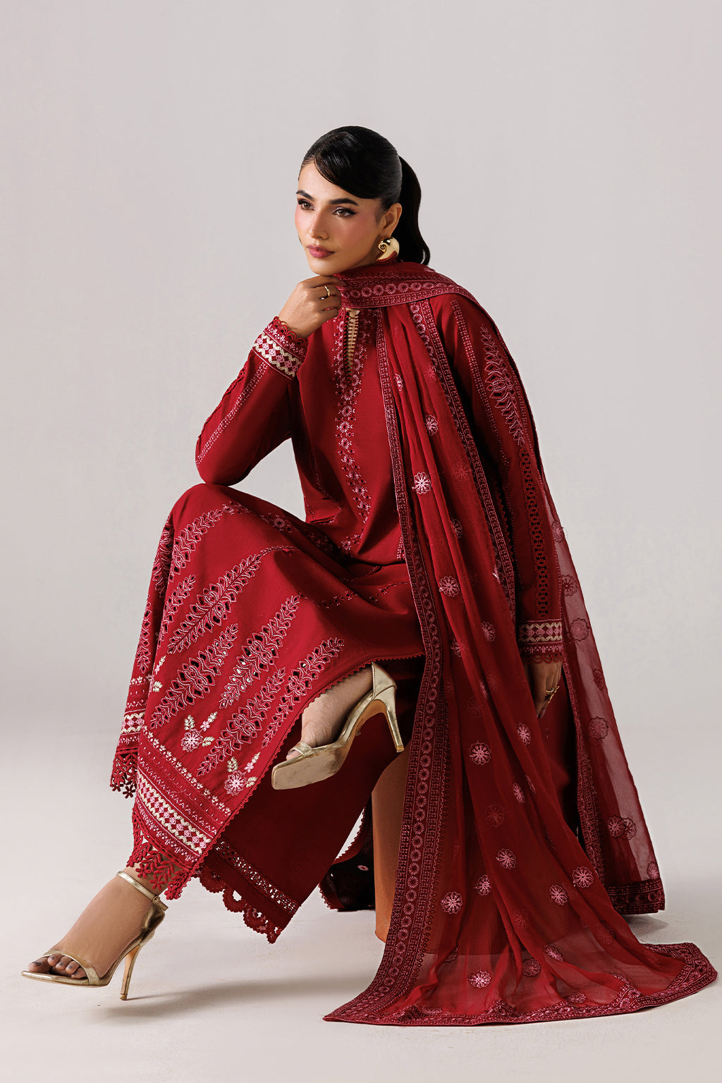 POISE Embroidered Pakistani Dress