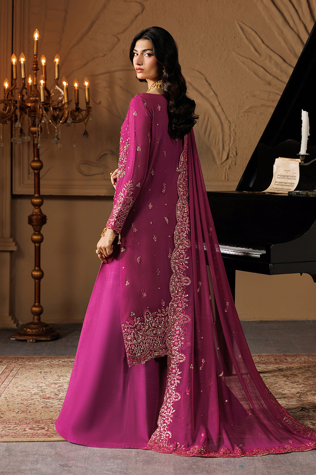 EMBER Raw Silk Pakistani Formal Dresses