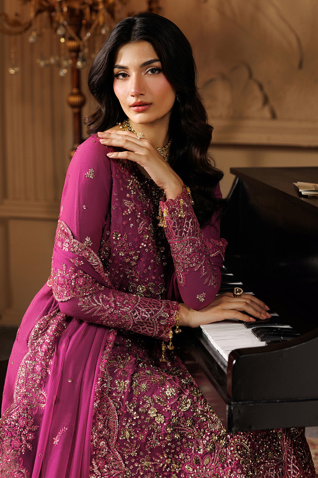 EMBER Raw Silk Pakistani Formal Dresses
