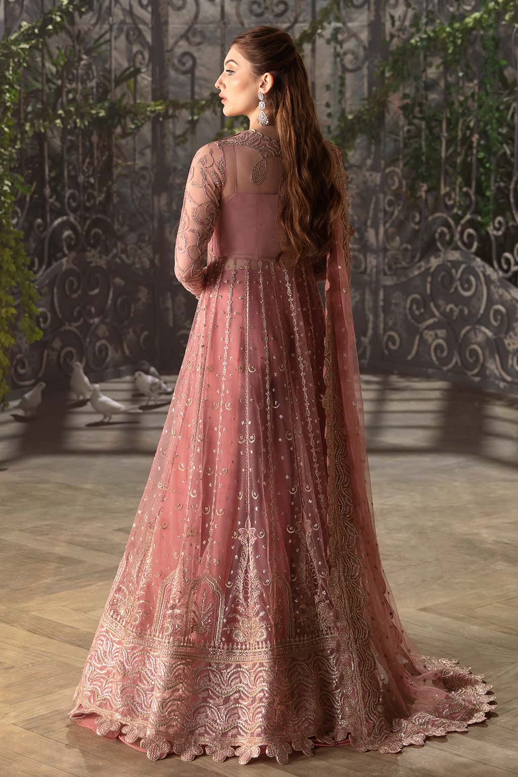 Rosa Raw Silk Pakistani Formal Dresses - Afrozeh - 2