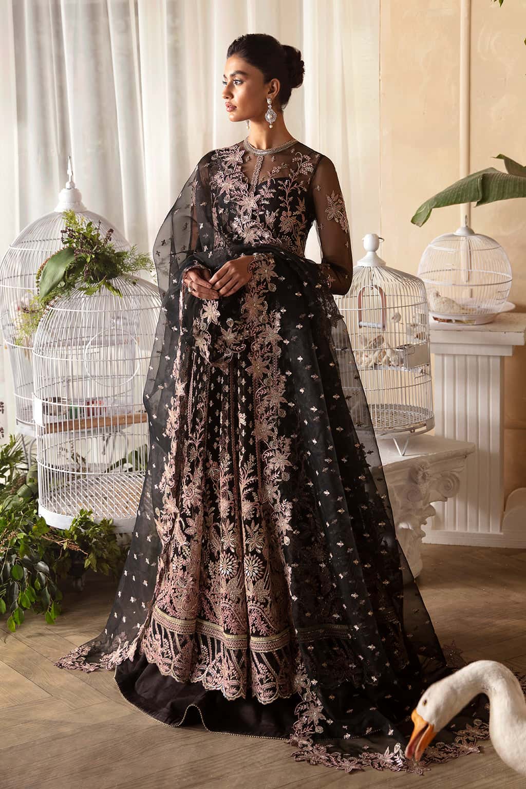Kaya Raw Silk Pakistani Formal Dresses - Afrozeh - 4