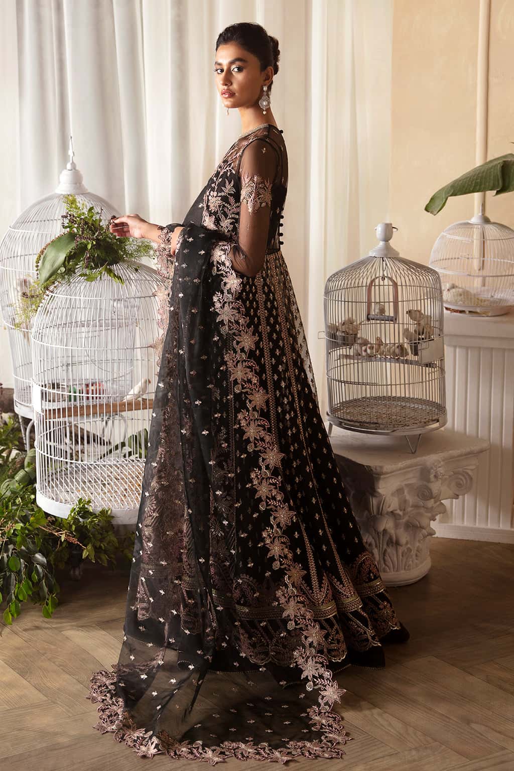Kaya Raw Silk Pakistani Formal Dresses - Afrozeh - 5