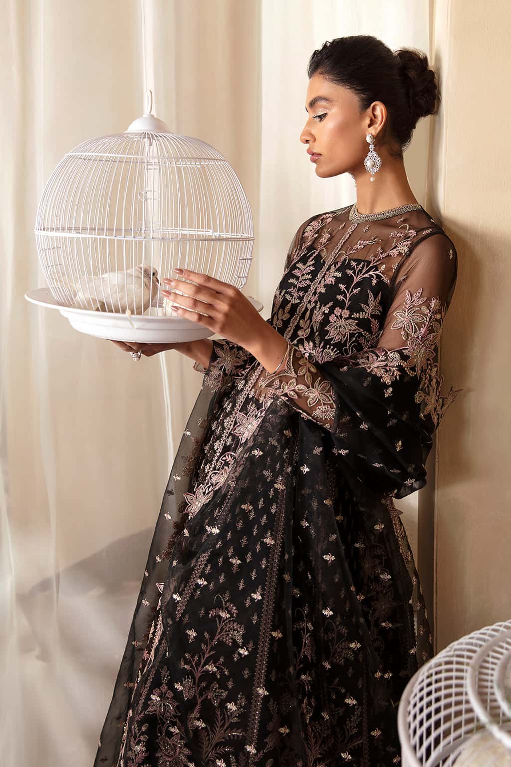 Kaya Raw Silk Pakistani Formal Dresses - Afrozeh - 3