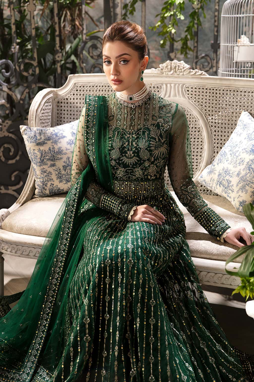 Fiora Raw Silk Pakistani Formal Dresses - Afrozeh - 3
