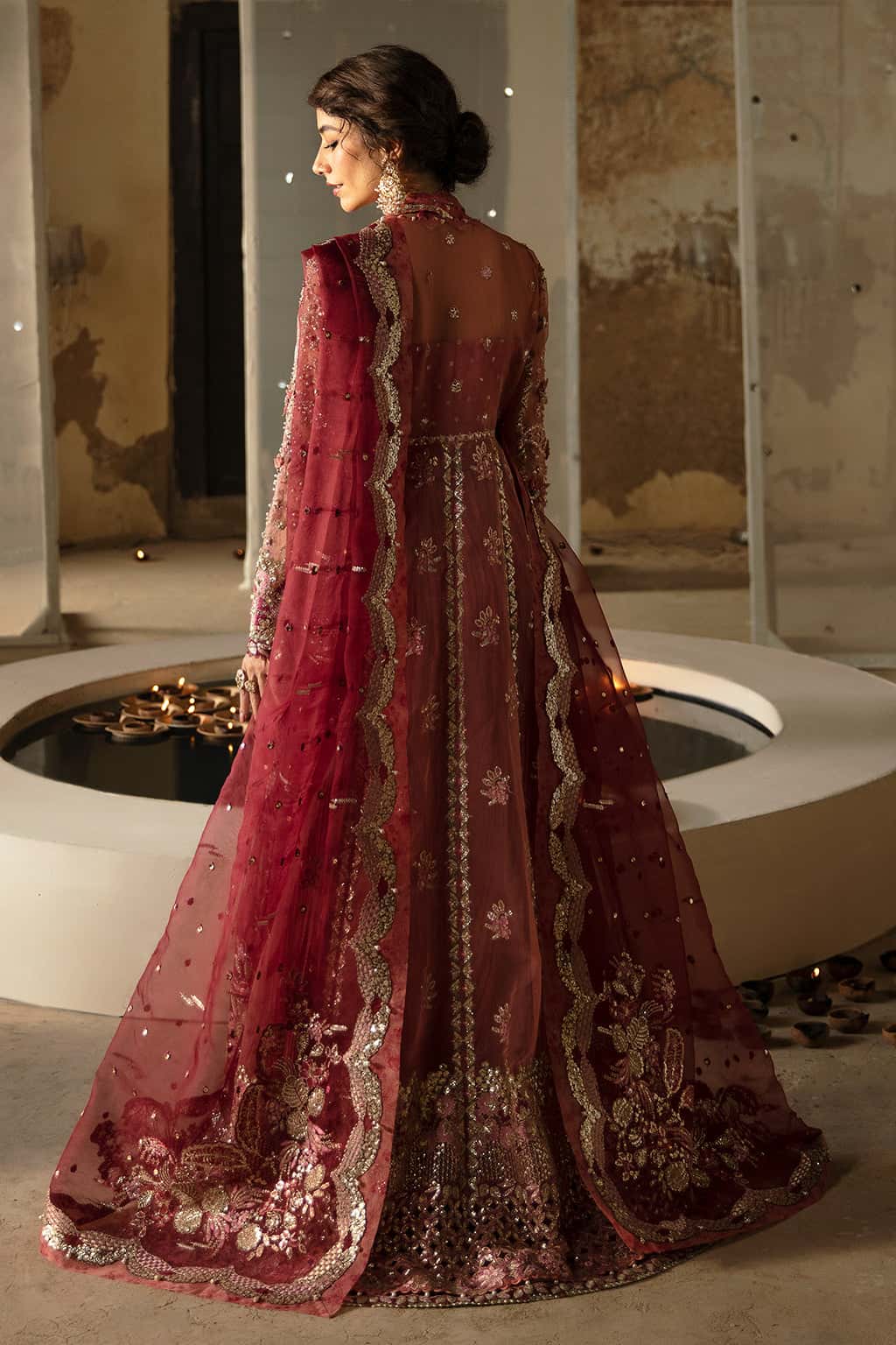 Mehreen Raw Silk Pakistani Formal Dresses - Afrozeh - 2