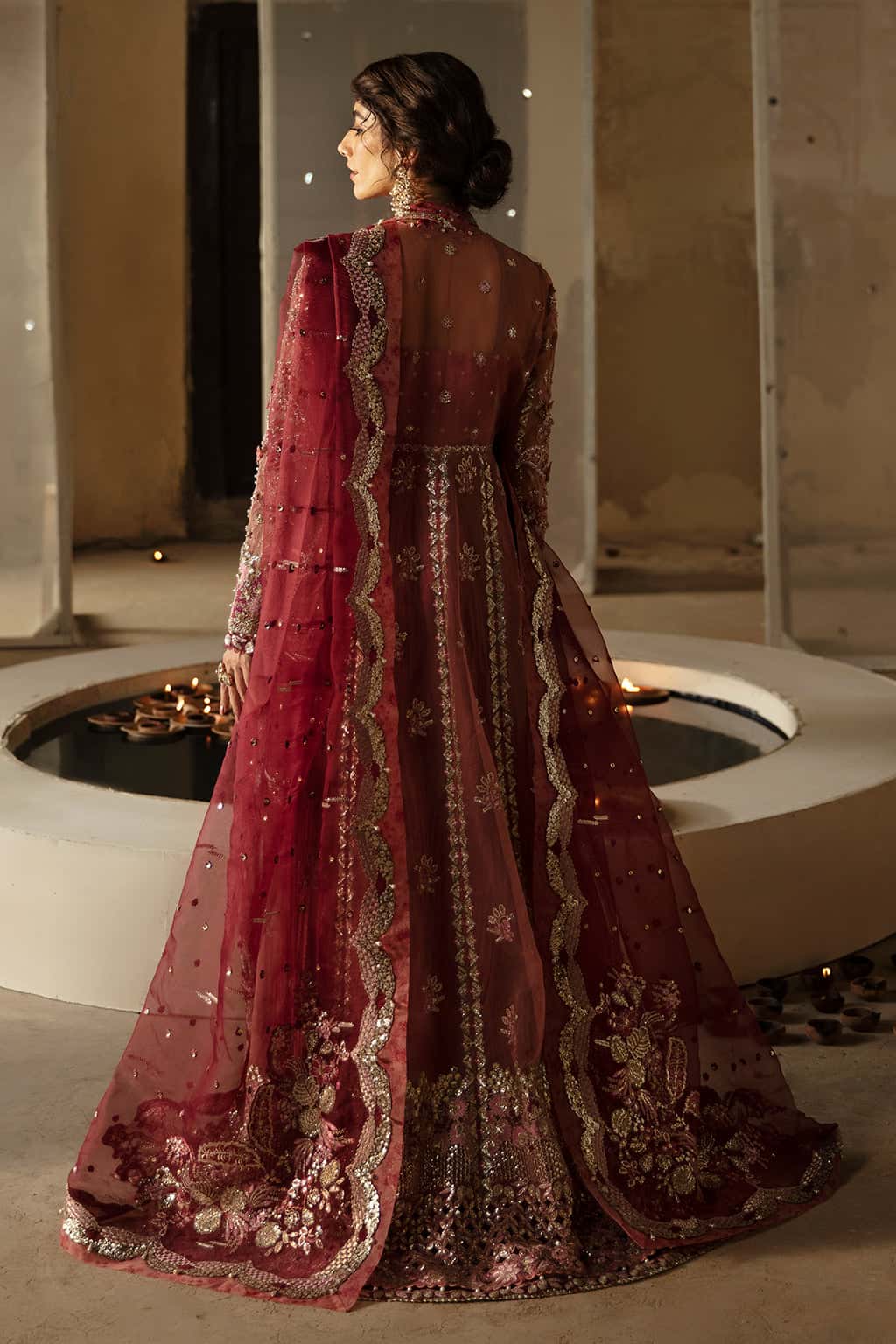 Mehreen Raw Silk Pakistani Formal Dresses - Afrozeh - 5