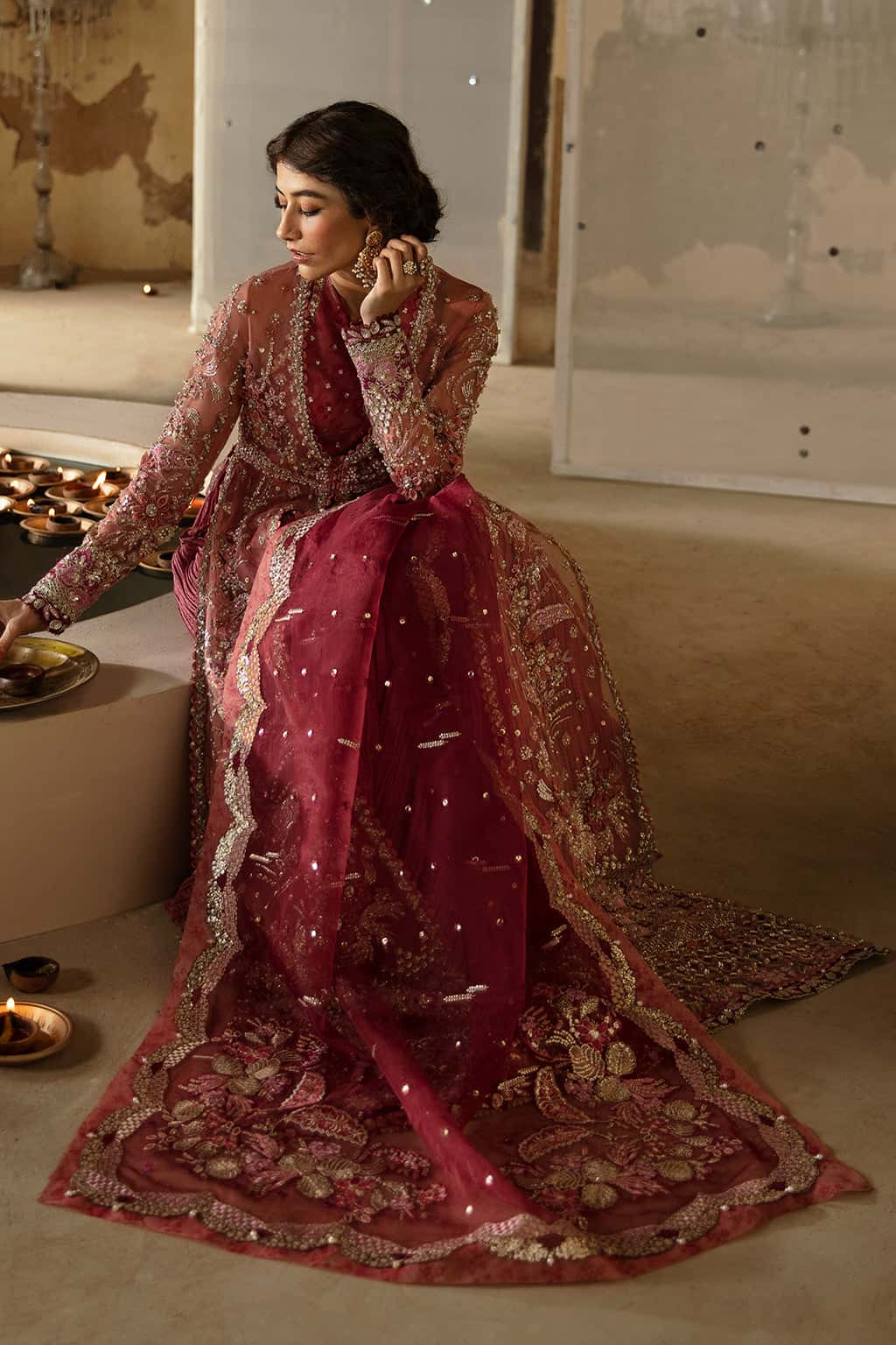 Mehreen Raw Silk Pakistani Formal Dresses - Afrozeh - 6