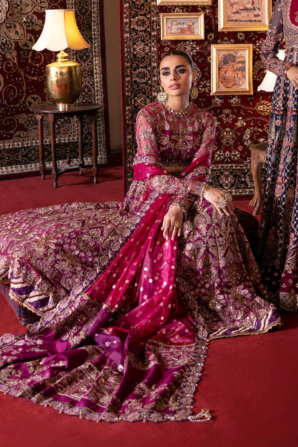 Abir Raw Silk Pakistani Formal Dresses - Afrozeh - 7