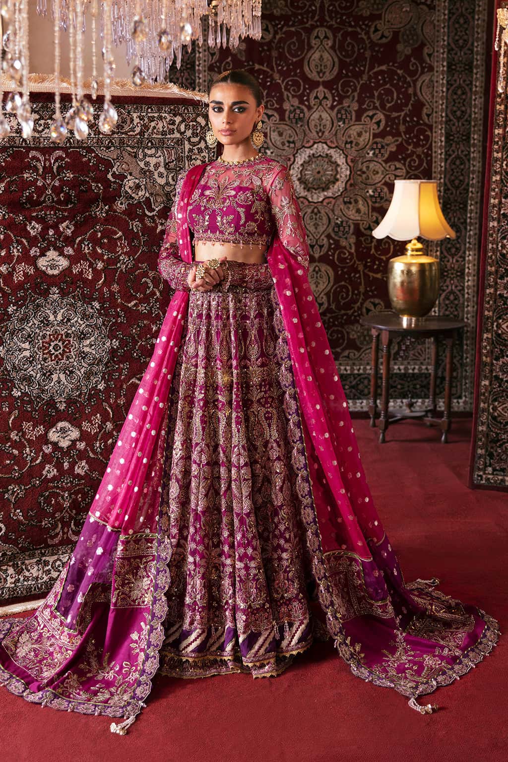 Abir Raw Silk Pakistani Formal Dresses - Afrozeh - 1